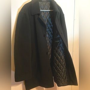 ❌SOLD❌ NWOT Lauren Ralph Lauren Cashmere Wool Blend Black Pea Coat 40R